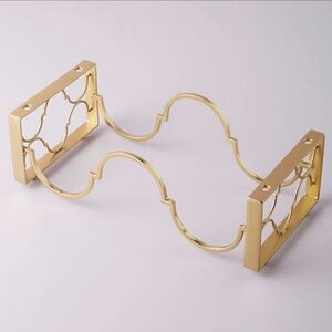 Anthropologie Reid Gold Two Bottle Stackable Wine Rack